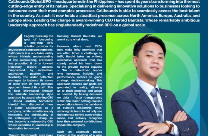 Callhounds Global CEO Harold Bautista Awarded Best BPO Solutions CEO 2024 by APAC Insider