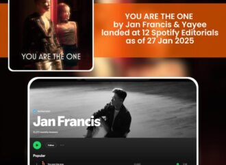 KWC PH Champion, Jan Francis Celebrates Chart Success with ‘You Are The One’ Now Streaming on Spotify