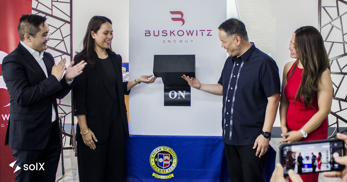 Xavier School Nuvali Awarded for Commitment to Sustainability by SolX Technologies and DOE