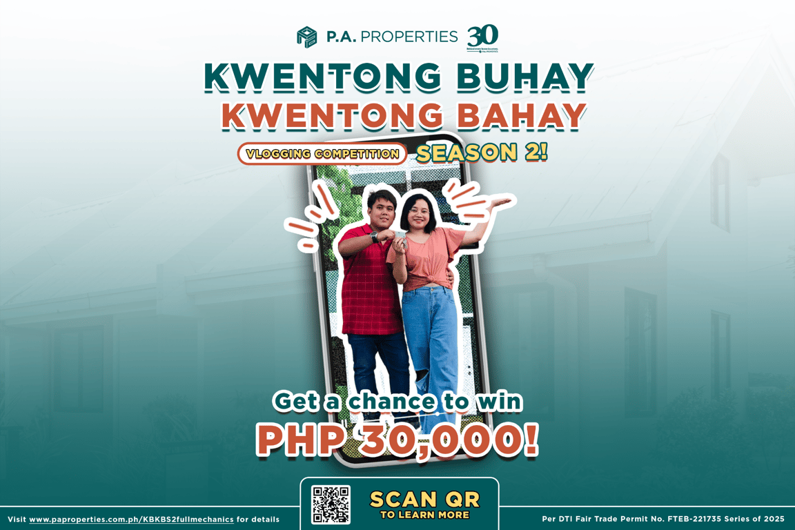 P.A. Properties launches Kwentong Bahay, Kwentong Buhay Vlogging Competition Season 2: Lights, Camera, DREAM HOME!
